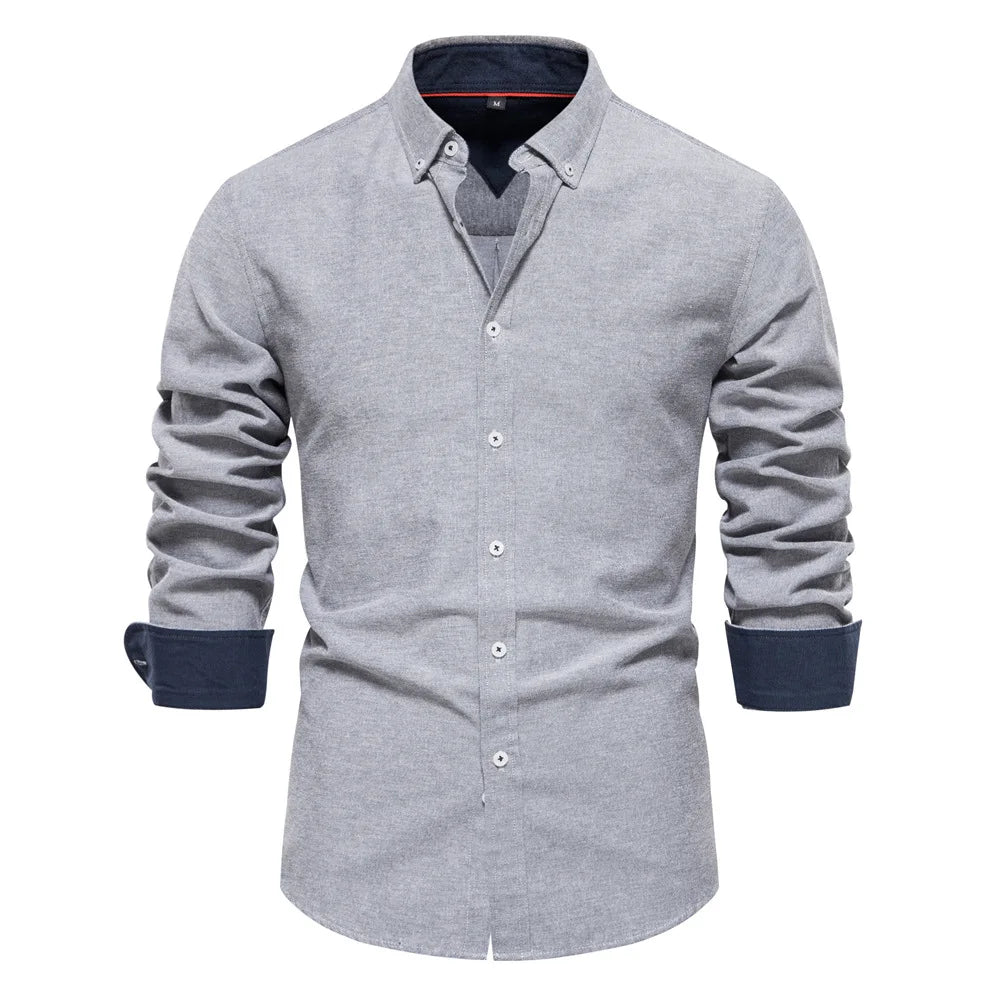 Long-Sleeve Oxford Shirt