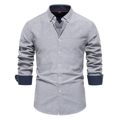 Long-Sleeve Oxford Shirt