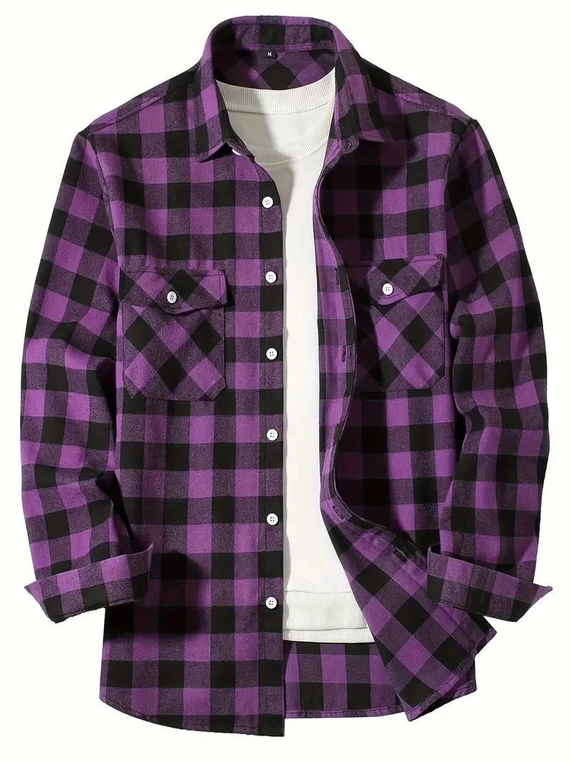 Plaid Buttoned Flannel