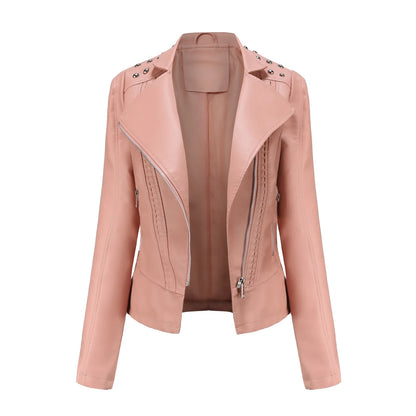 Rivet Leather Jacket