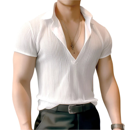 V-Neck Short-Sleeve Shirt