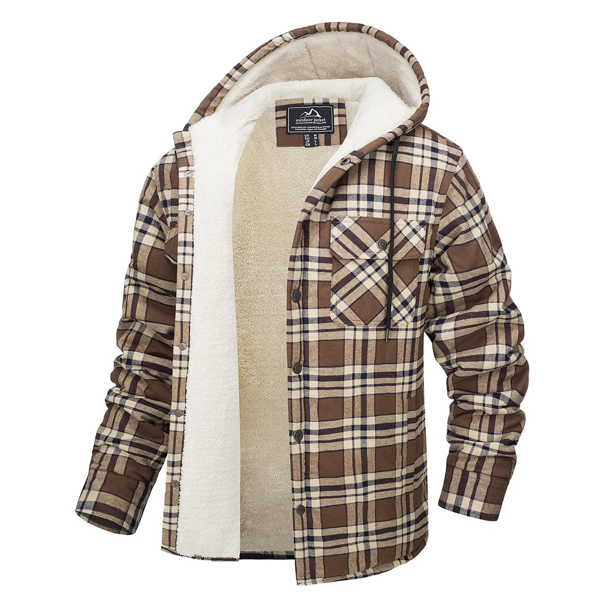 Flannel Hooded Jacket